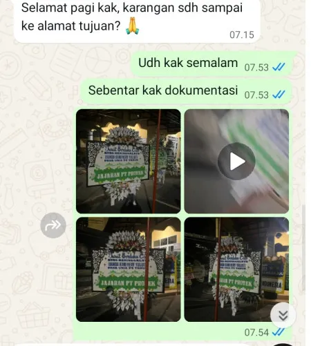 Pengiriman Papan Bunga Selamat Mega Kuningan
