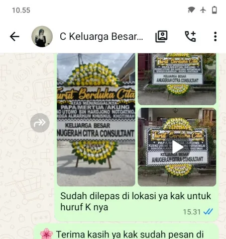 Pengiriman Papan Bunga Duka Mega Kuningan