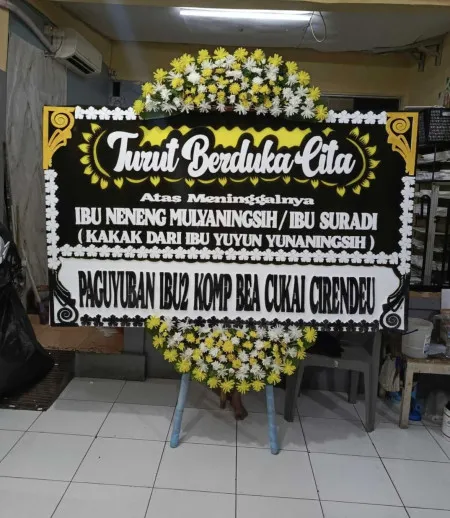 Papan Bunga Duka Mega Kuningan