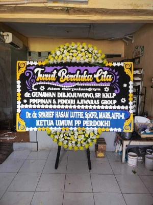 Papan Bunga di Mega Kuningan